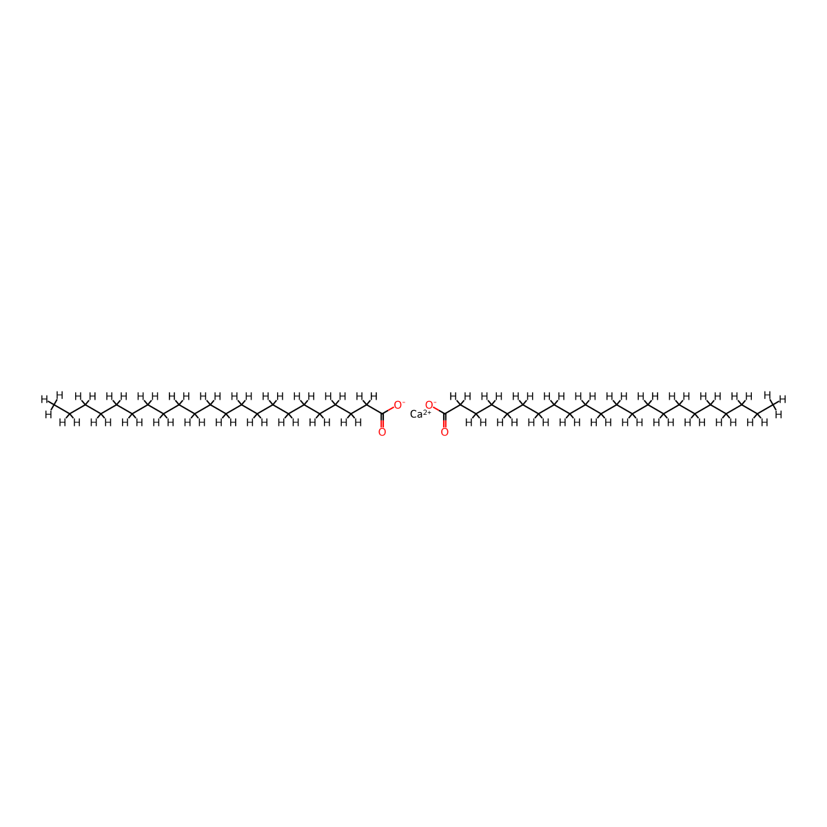 Calcium Behenate molecular structure, CAS 3578-72-1