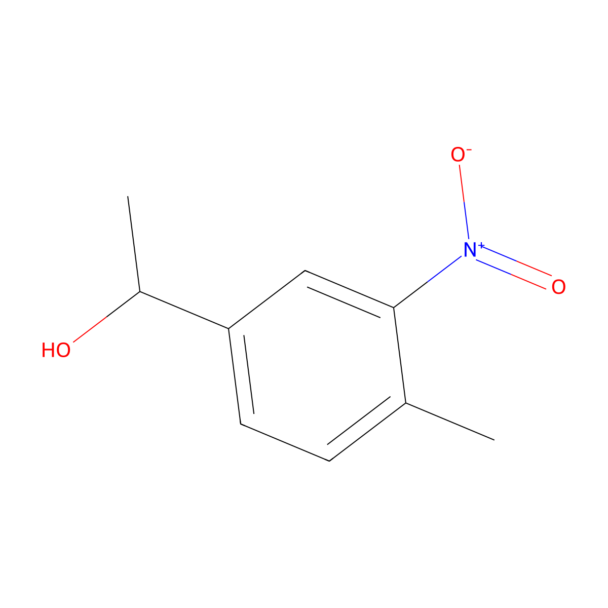 1-(4-Methyl-3-nitrophenyl)ethan-1-ol molecular structure, CAS 35781-36-3