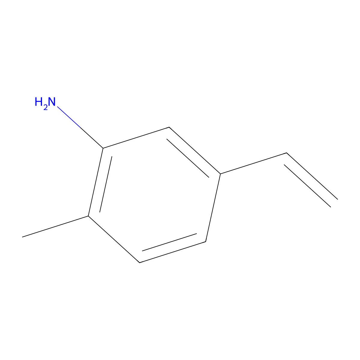 5-Ethenyl-2-methylaniline molecular structure, CAS 35781-37-4