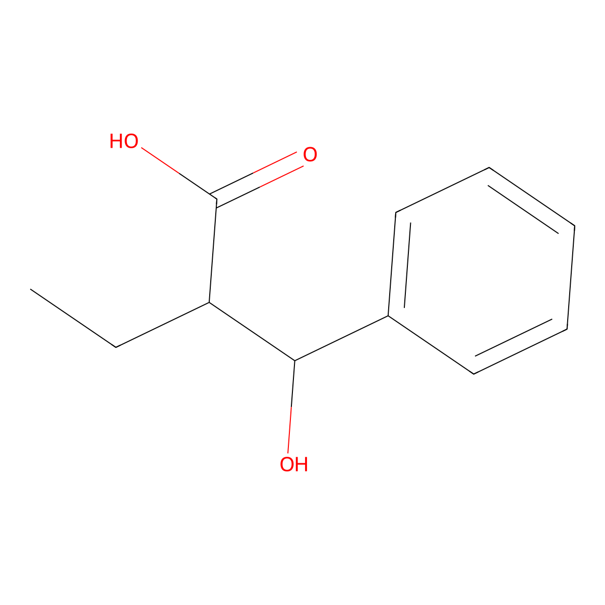 2-[Hydroxy(phenyl)methyl]butanoic acid molecular structure, CAS 35781-54-5