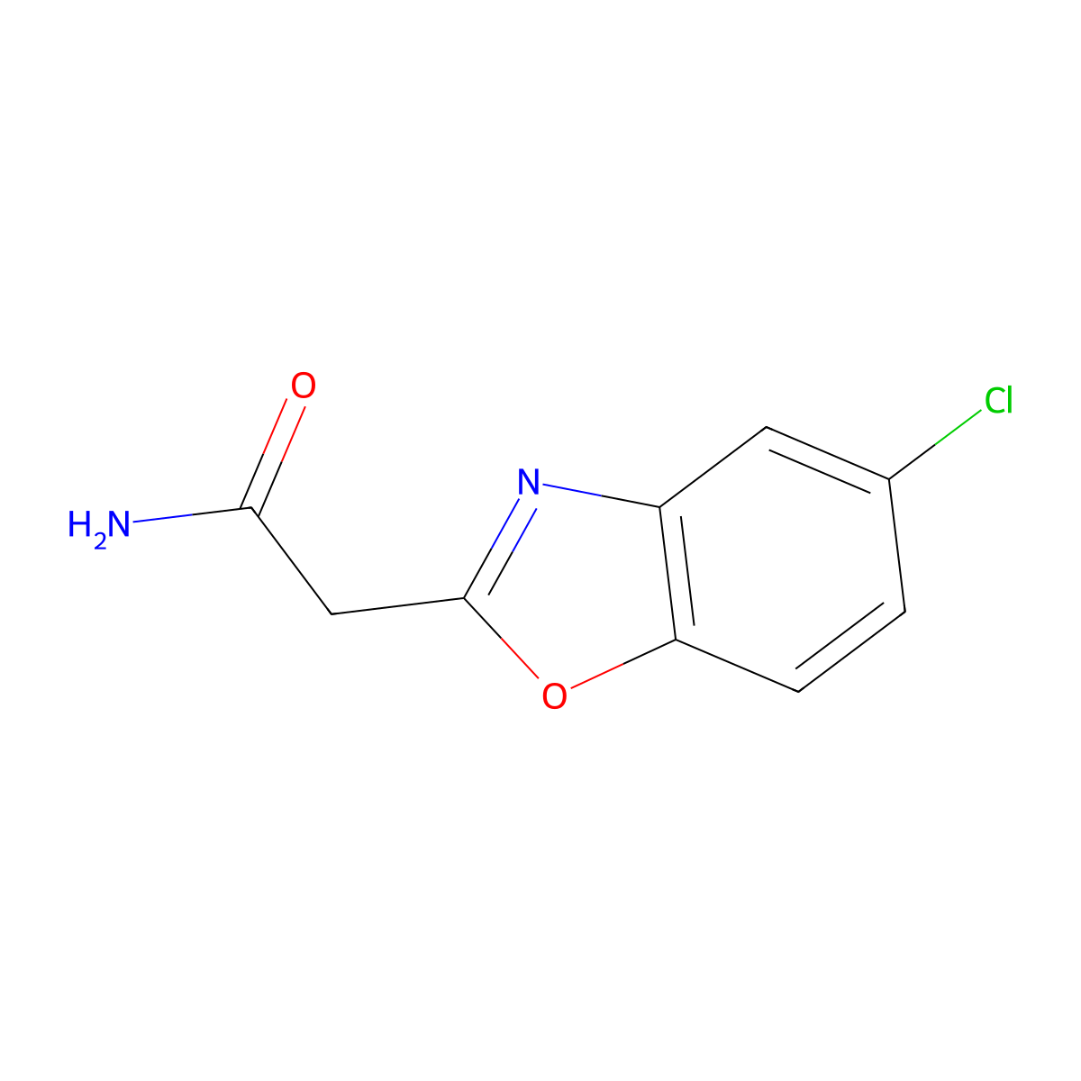 Acetamide, N-(5-chloro-2-benzoxazolyl)- molecular structure, CAS 35783-57-4