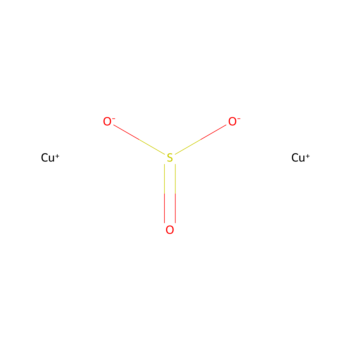 Cuprous sulfite molecular structure, CAS 35788-00-2