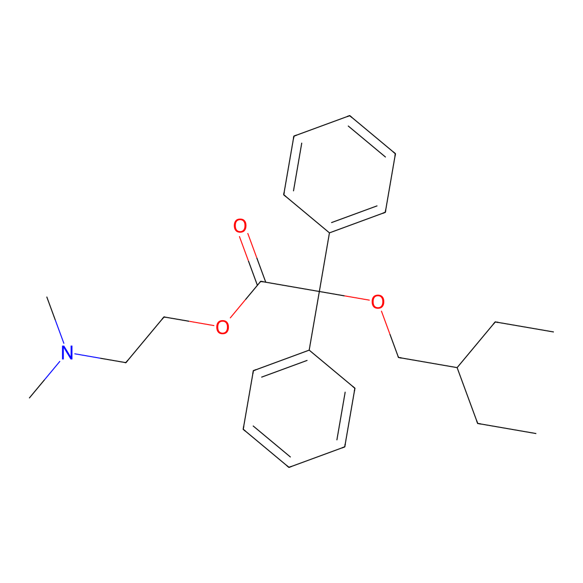 Denaverine molecular structure, CAS 3579-62-2