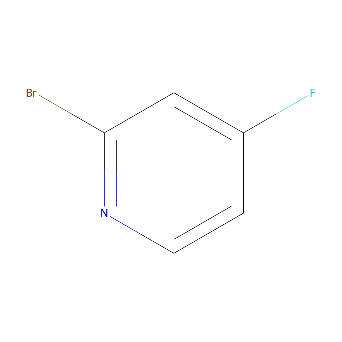 2-Bromo-4-fluoropyridine molecular structure, CAS 357927-50-5