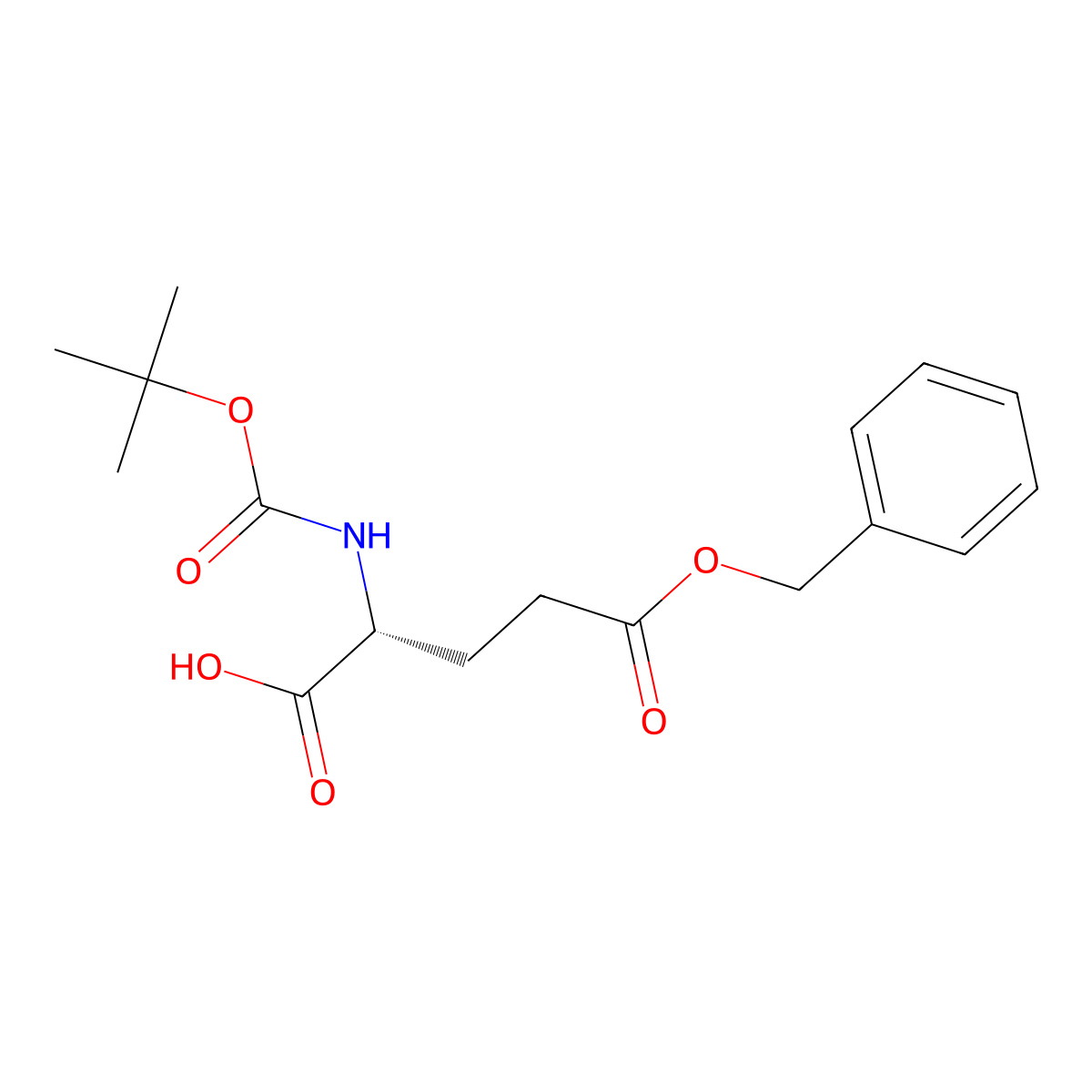 N-Boc-D-Glutamic acid 5-benzyl ester molecular structure, CAS 35793-73-8