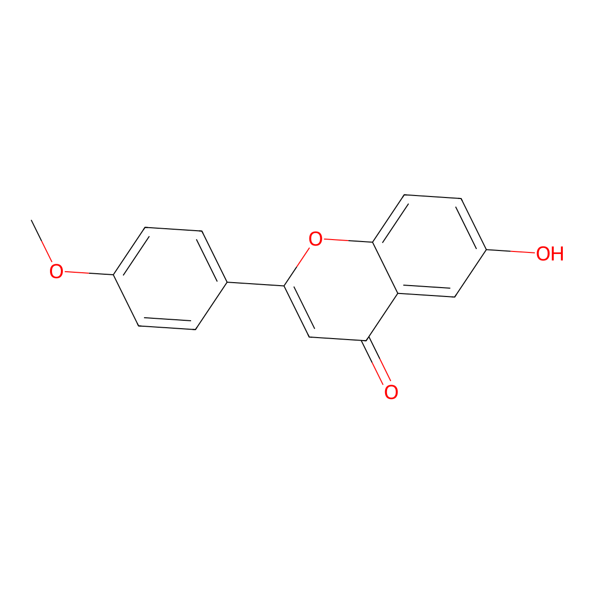 6-Hydroxy-4'-methoxyflavone molecular structure, CAS 35794-88-8