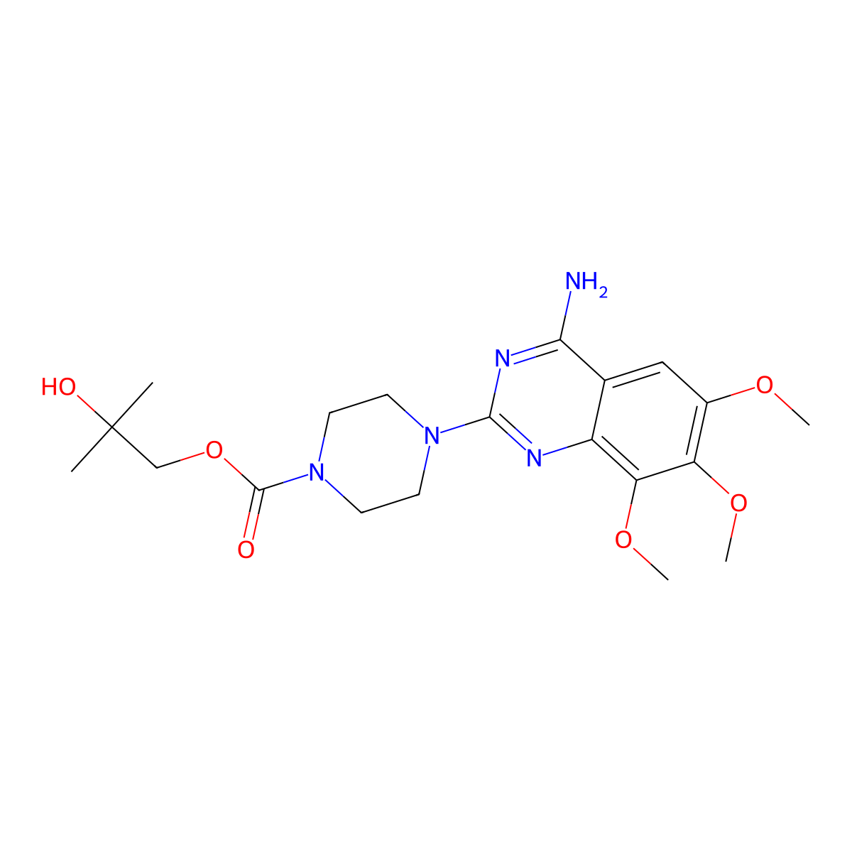 Trimazosin molecular structure, CAS 35795-16-5