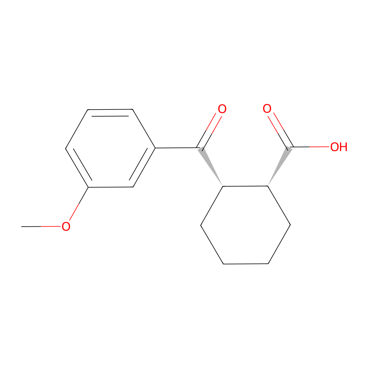 cis-2-(3-Methoxybenzoyl)cyclohexane-1-carboxylic acid molecular structure, CAS 357980-63-3