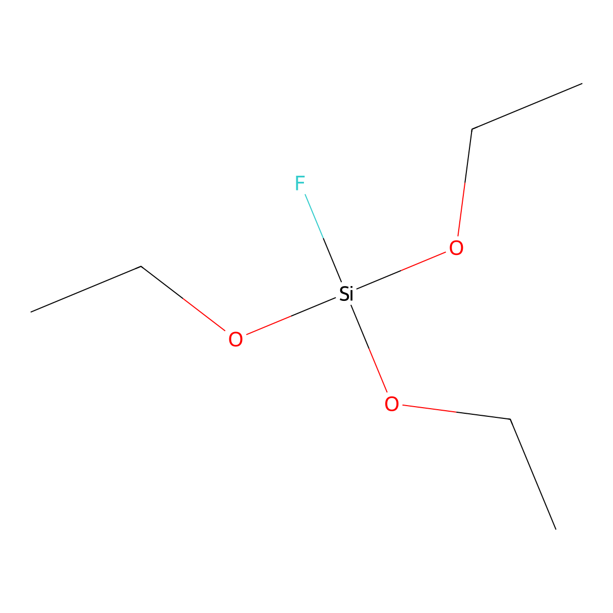 Triethoxyfluorosilane molecular structure, CAS 358-60-1