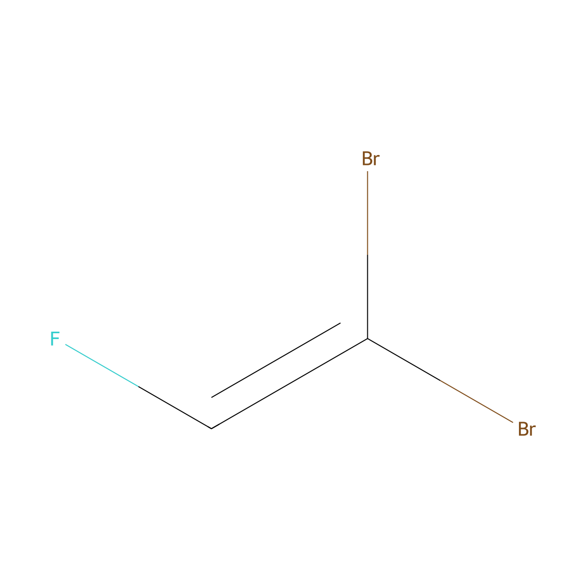 1,1-Dibromo-2-fluoroethylene molecular structure, CAS 358-96-3