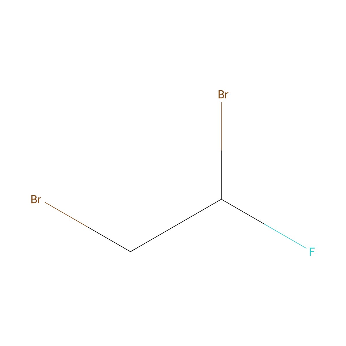 1,2-Dibromo-1-fluoroethane molecular structure, CAS 358-97-4