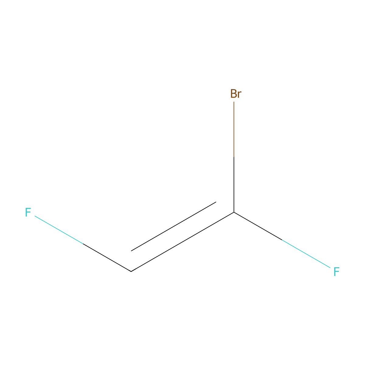 1-Bromo-1,2-difluoroethene molecular structure, CAS 358-99-6