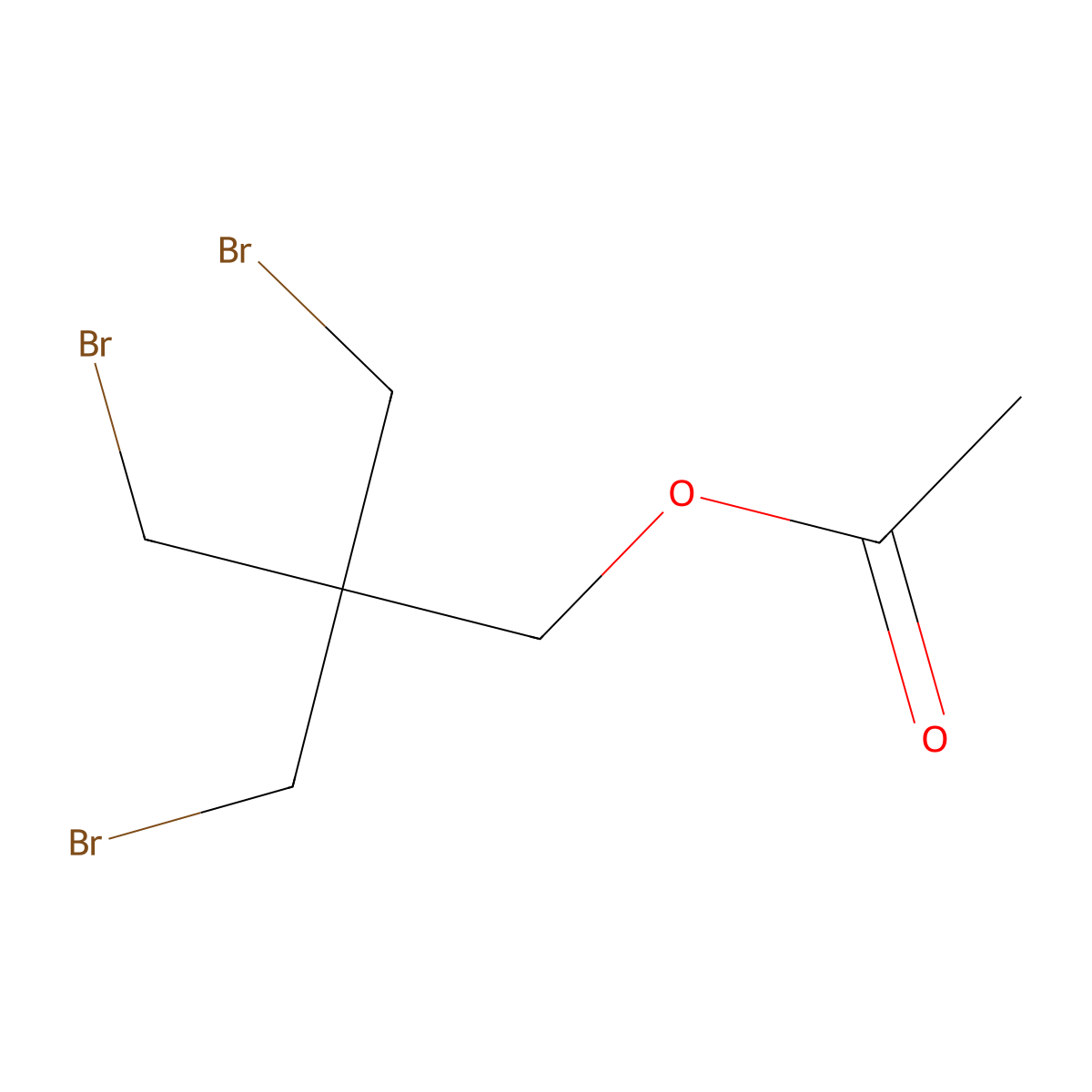 3-Bromo-2,2-bis(bromomethyl)propyl acetate molecular structure, CAS 3580-97-0