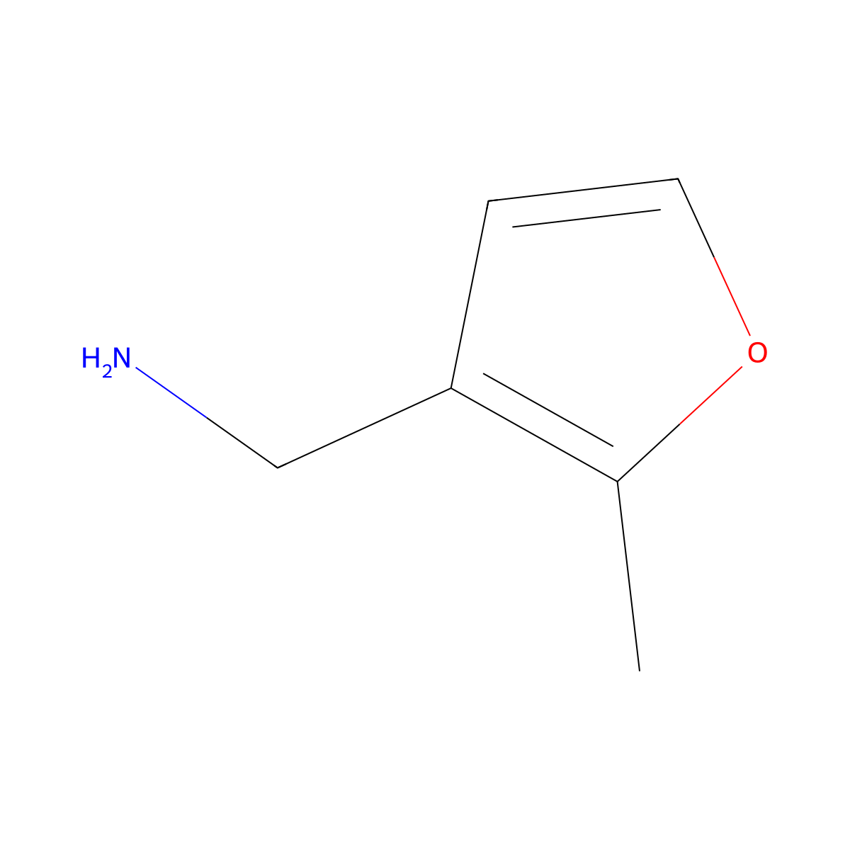 1-(2-Methylfuran-3-yl)methanamine molecular structure, CAS 35801-15-1