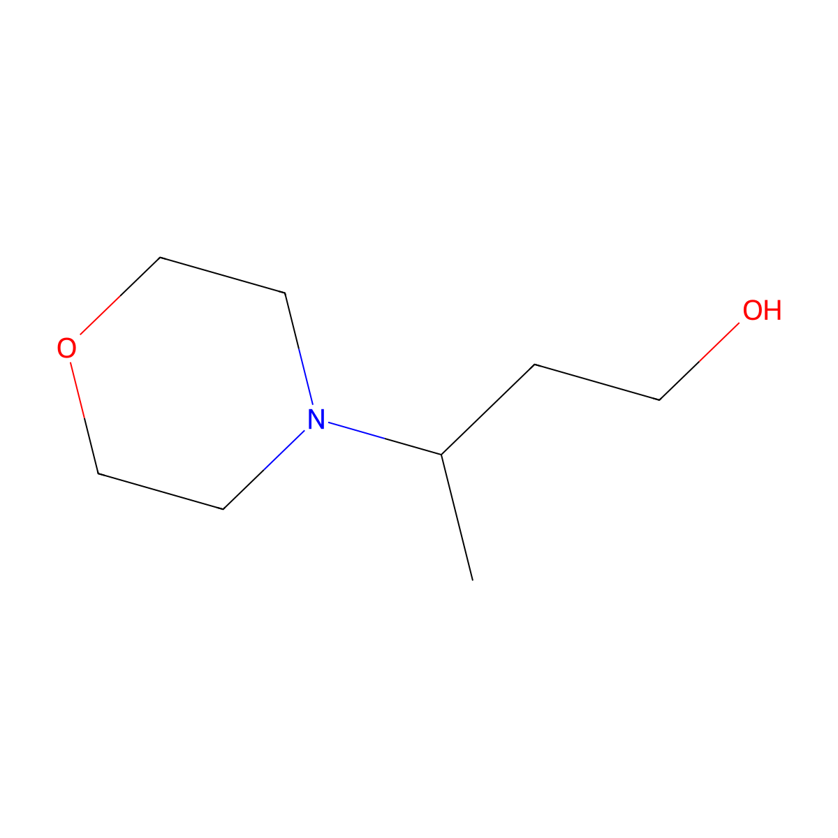 3-(Morpholin-4-yl)butan-1-ol molecular structure, CAS 35806-22-5