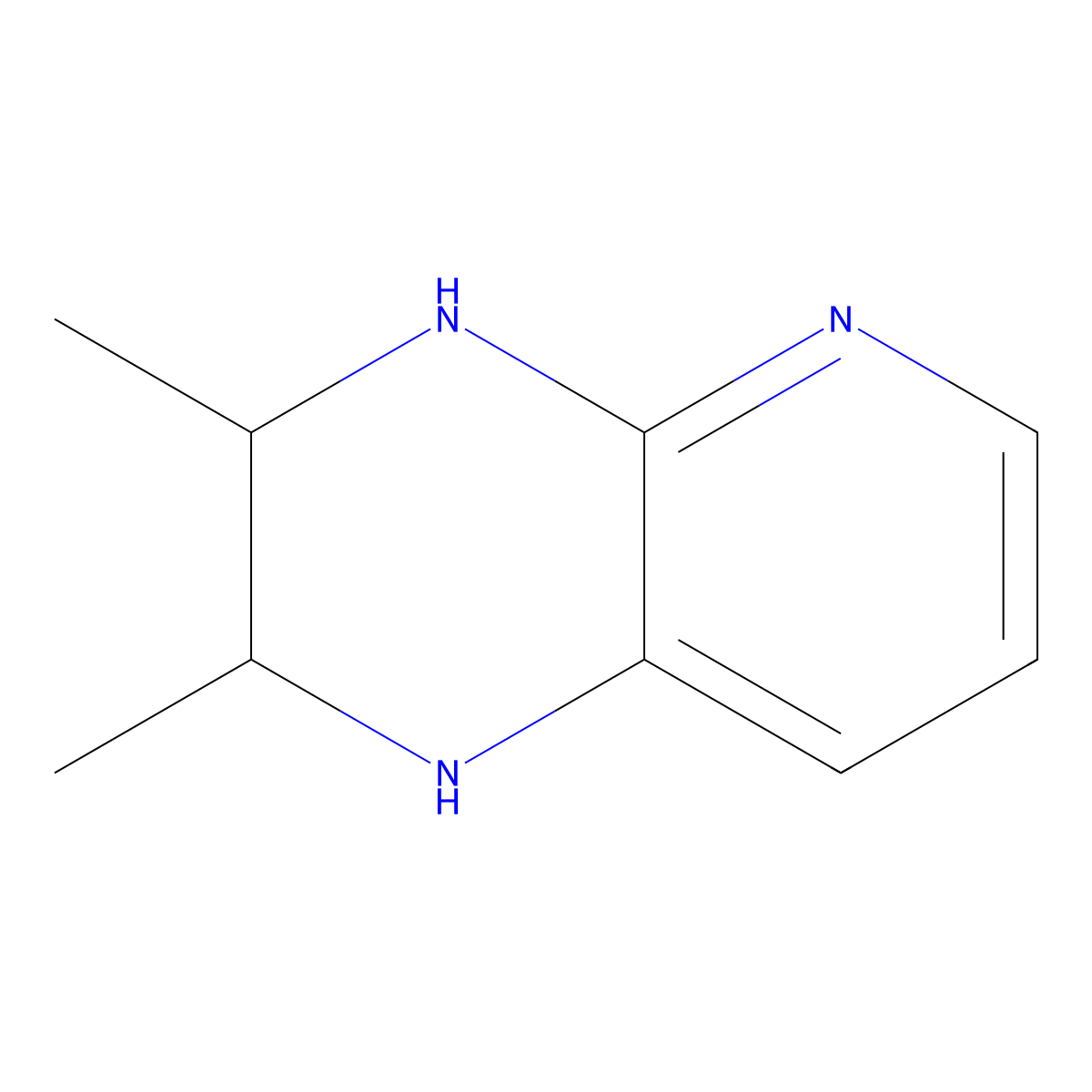 2,3-dimethyl-1H,2H,3H,4H-pyrido[2,3-b]pyrazine molecular structure, CAS 35808-54-9
