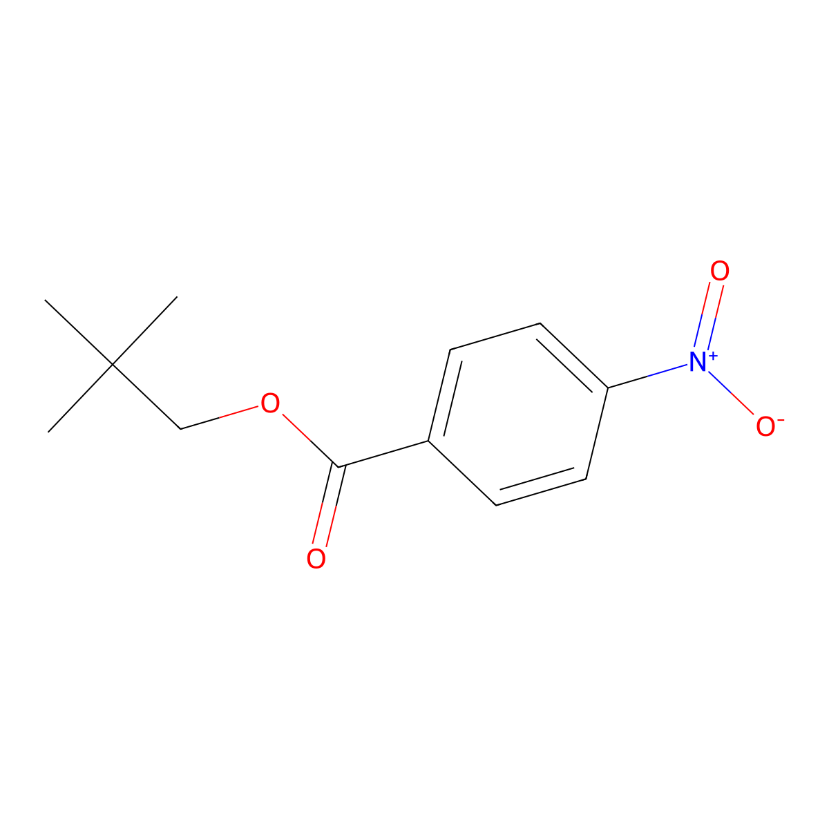 2,2-Dimethylpropyl 4-nitrobenzoate molecular structure, CAS 3581-73-5
