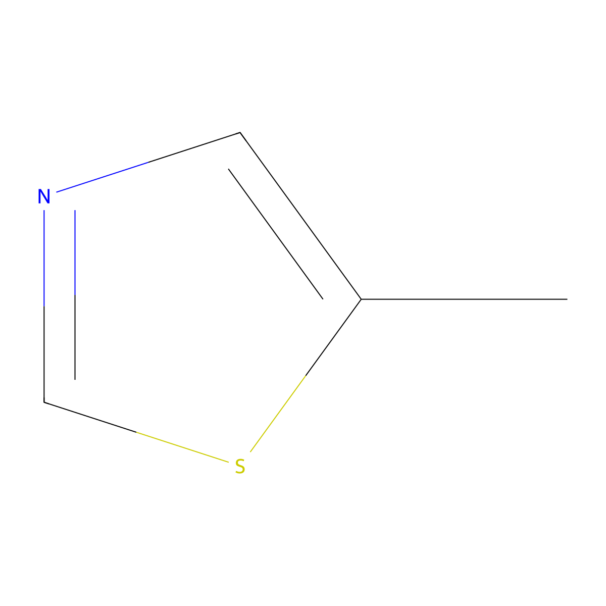 5-Methylthiazole molecular structure, CAS 3581-89-3