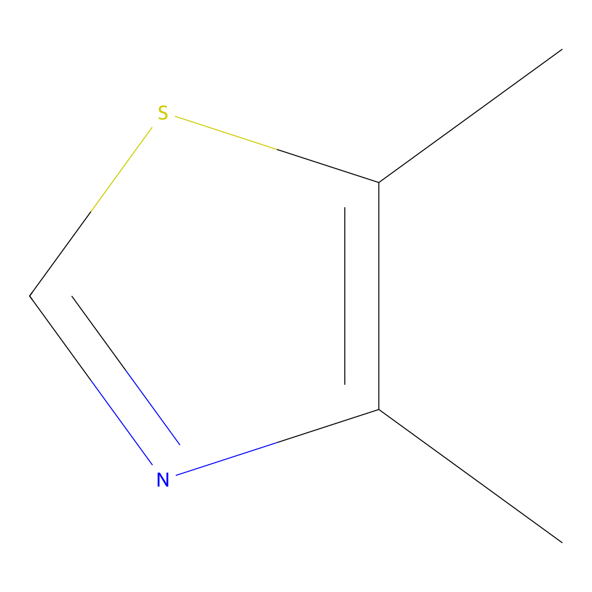 4,5-Dimethylthiazole molecular structure, CAS 3581-91-7