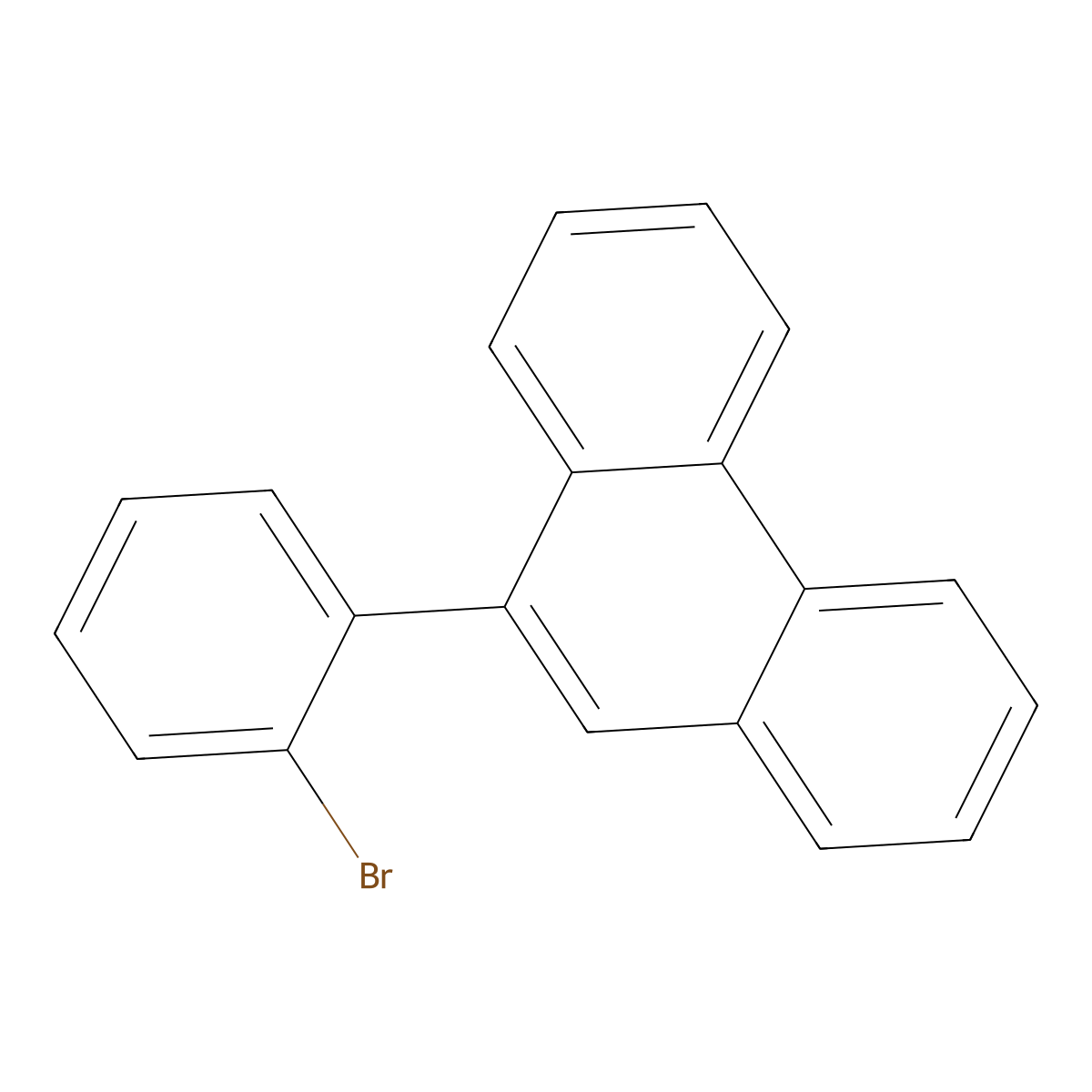 9-(2-Bromophenyl)phenanthrene molecular structure, CAS 3582-48-7