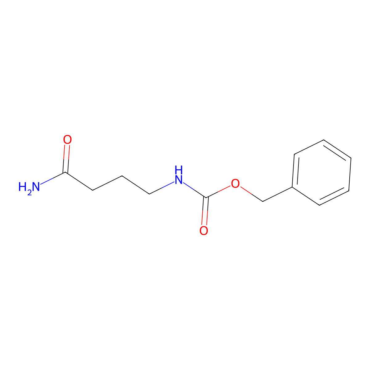4-(Cbz-amino)butanamide molecular structure, CAS 35821-20-6