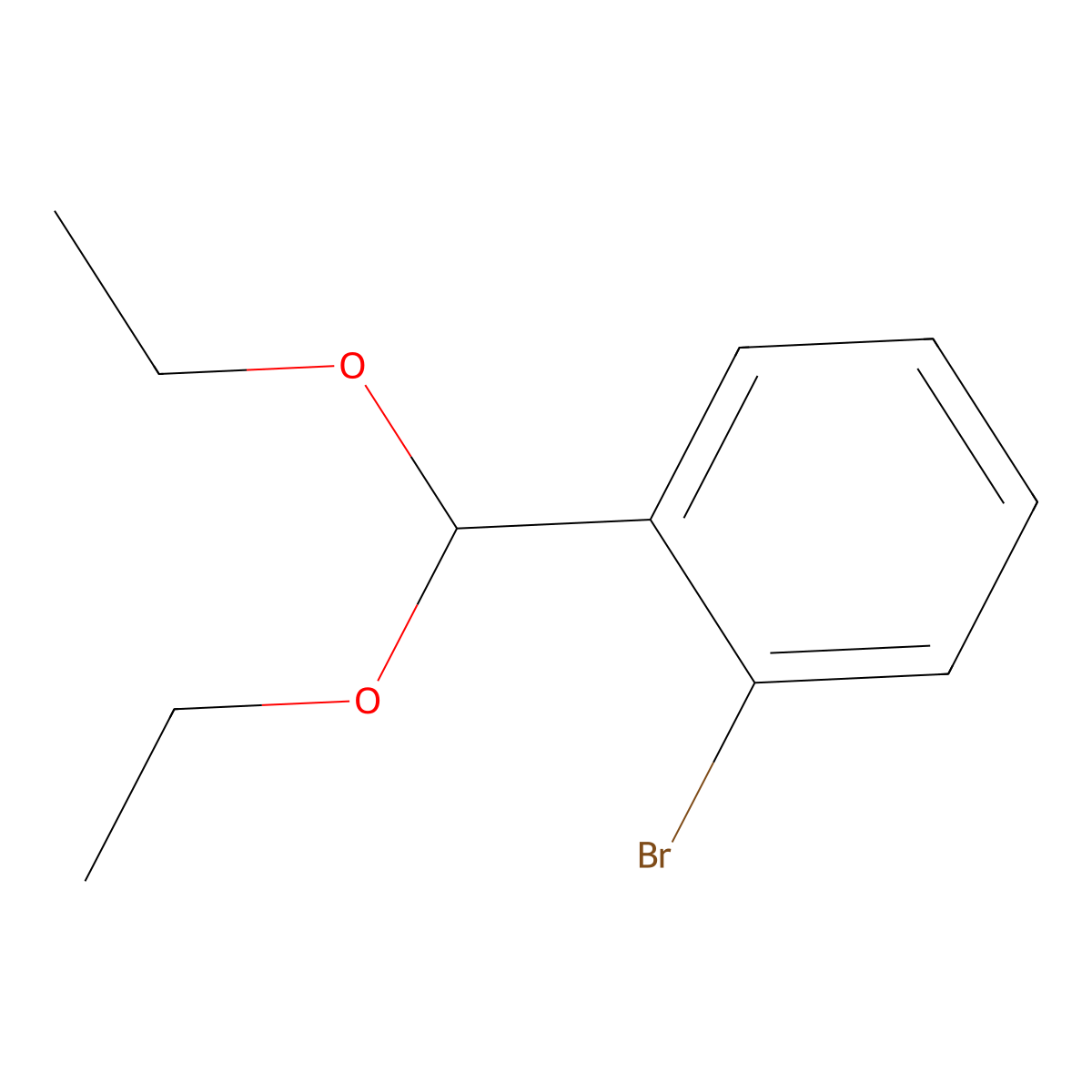 1-Bromo-2-(diethoxymethyl)benzene molecular structure, CAS 35822-58-3