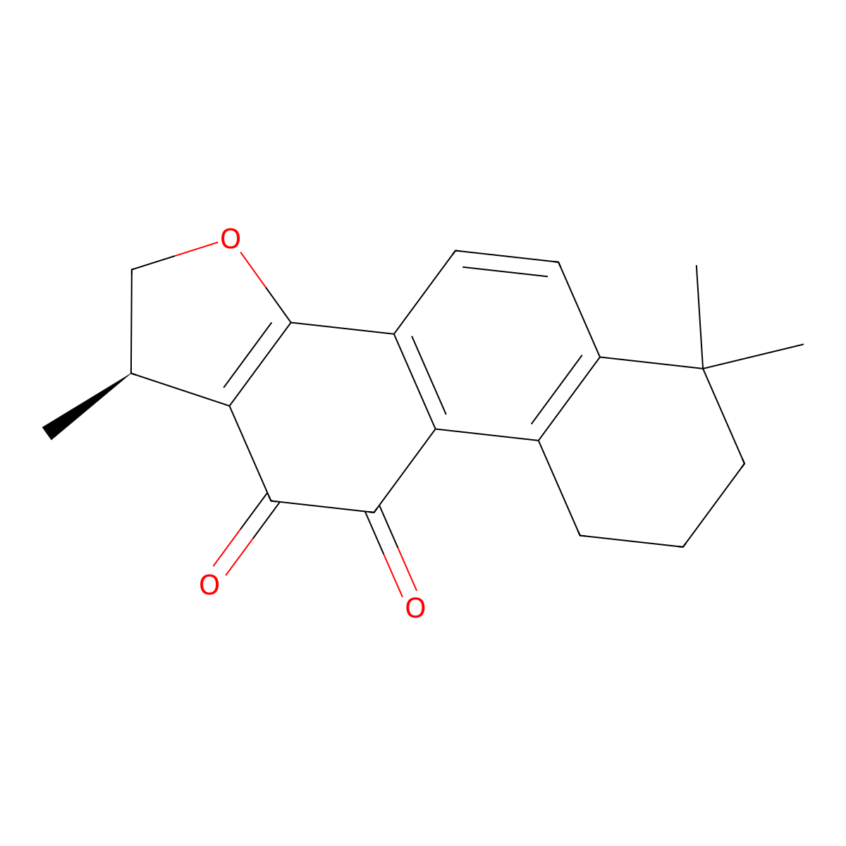 Cryptotanshinone molecular structure, CAS 35825-57-1