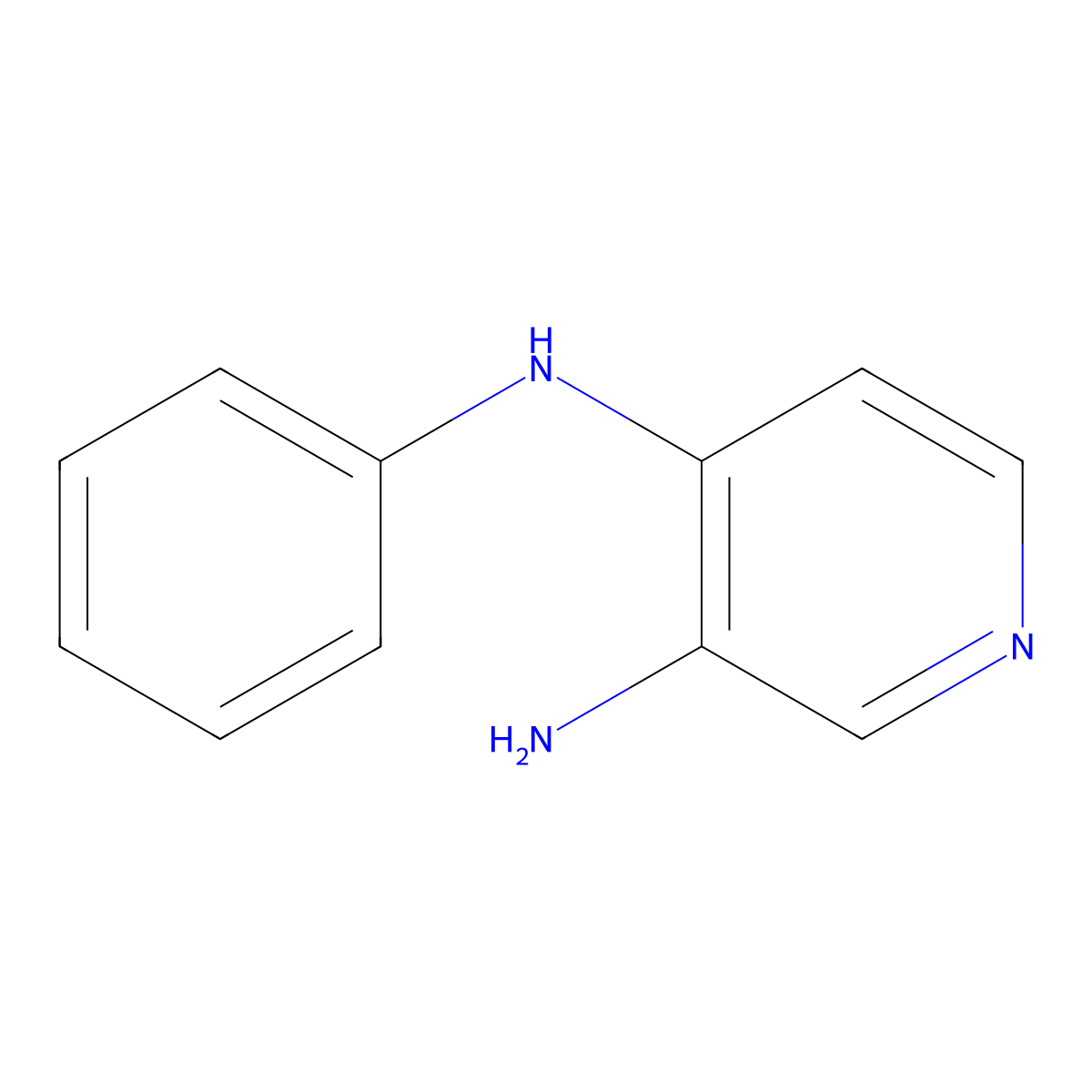 4-N-phenylpyridine-3,4-diamine molecular structure, CAS 35826-31-4