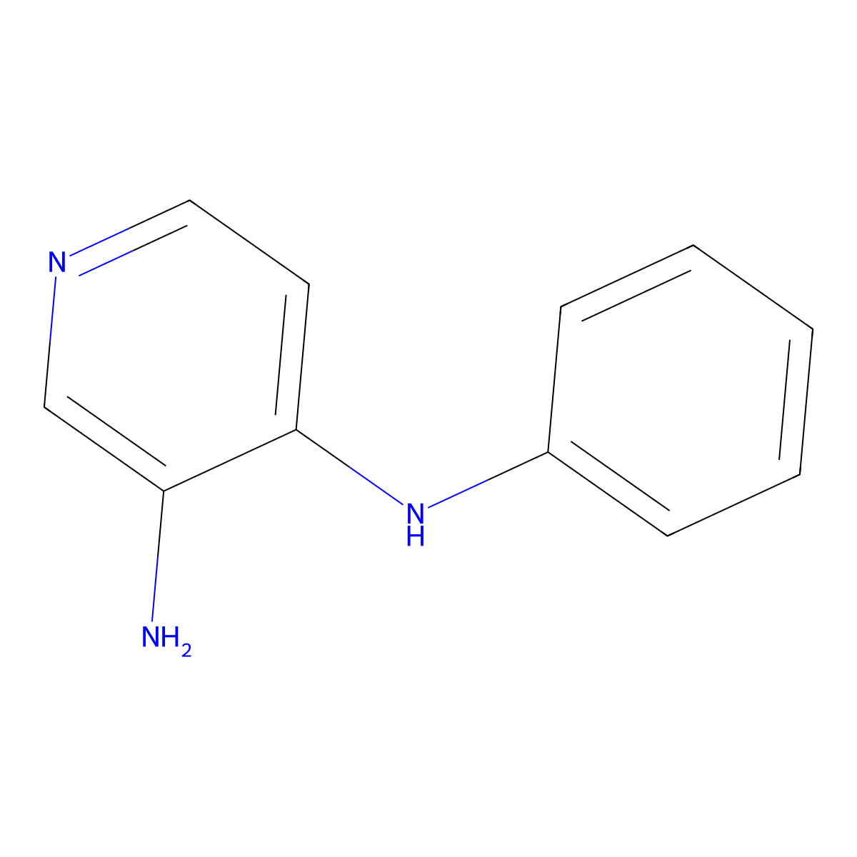 4-N-phenylpyridine-3,4-diamine molecular structure, CAS 35826-31-4