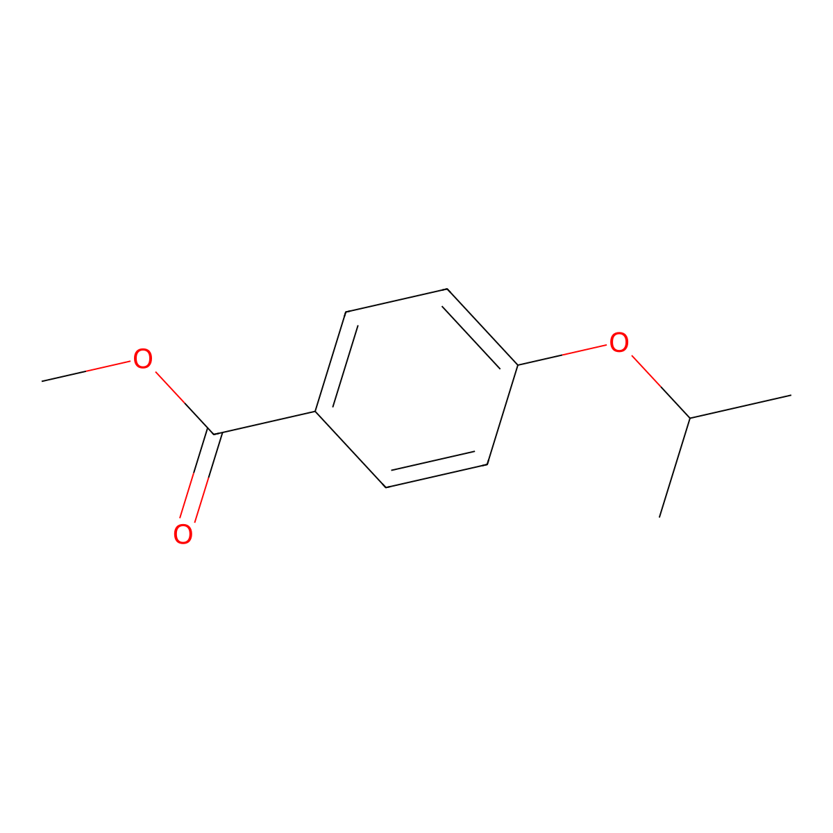 Methyl 4-(1-methylethoxy)benzoate molecular structure, CAS 35826-59-6