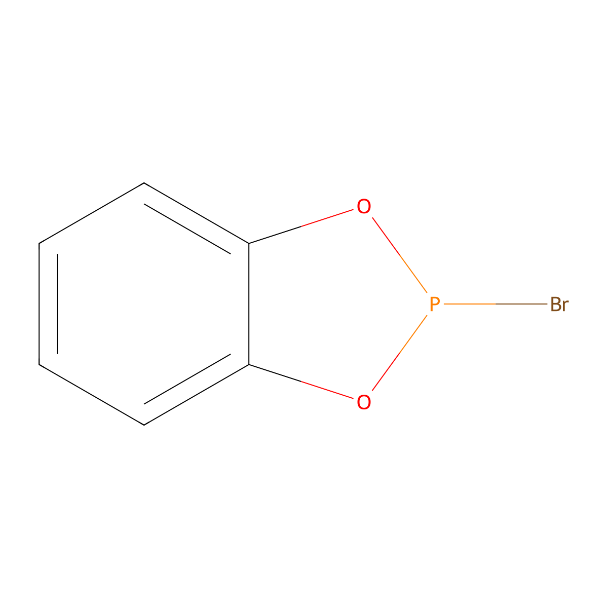2-Bromo-1,3,2-benzodioxaphosphole molecular structure, CAS 3583-02-6