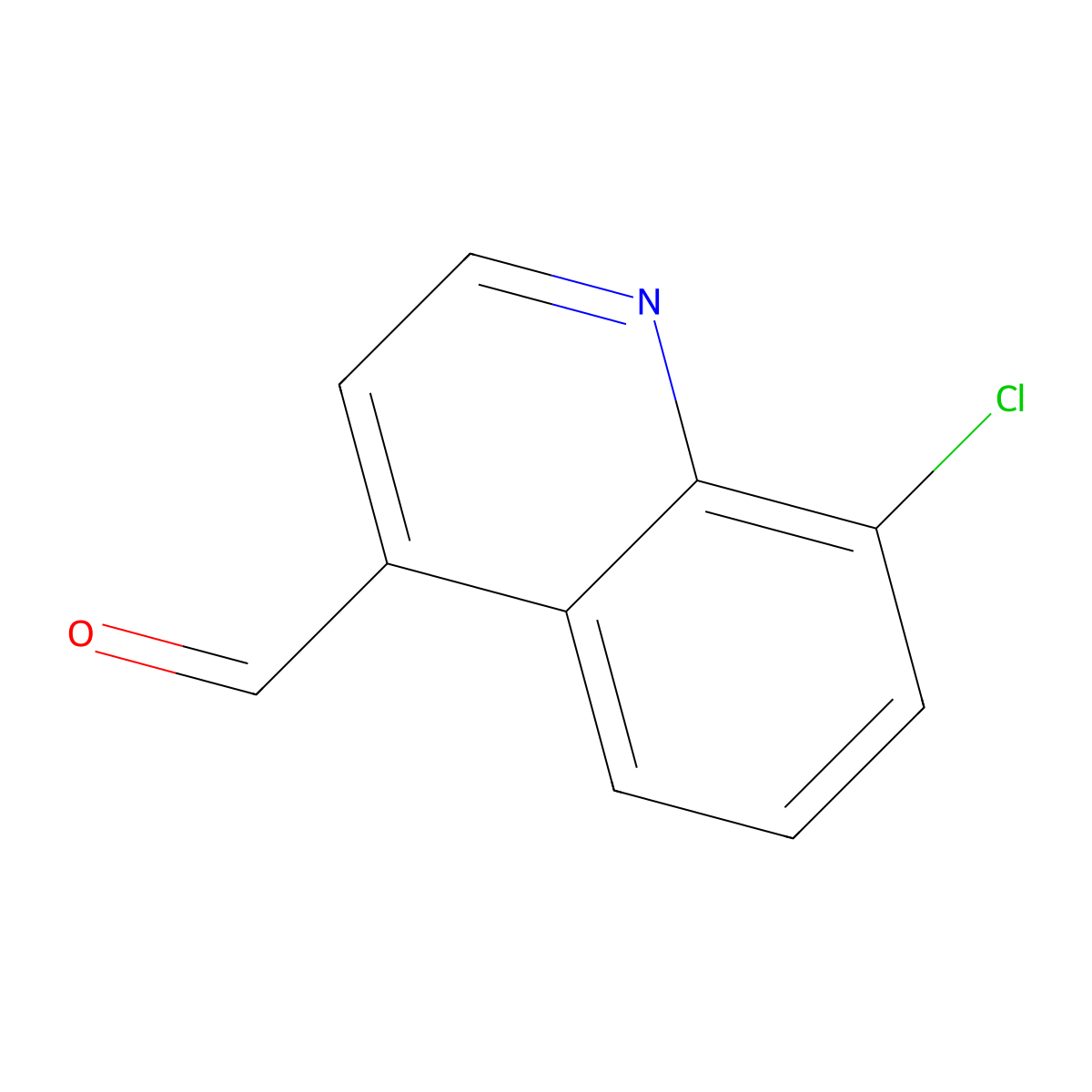 8-Chloroquinoline-4-carbaldehyde molecular structure, CAS 35839-88-4
