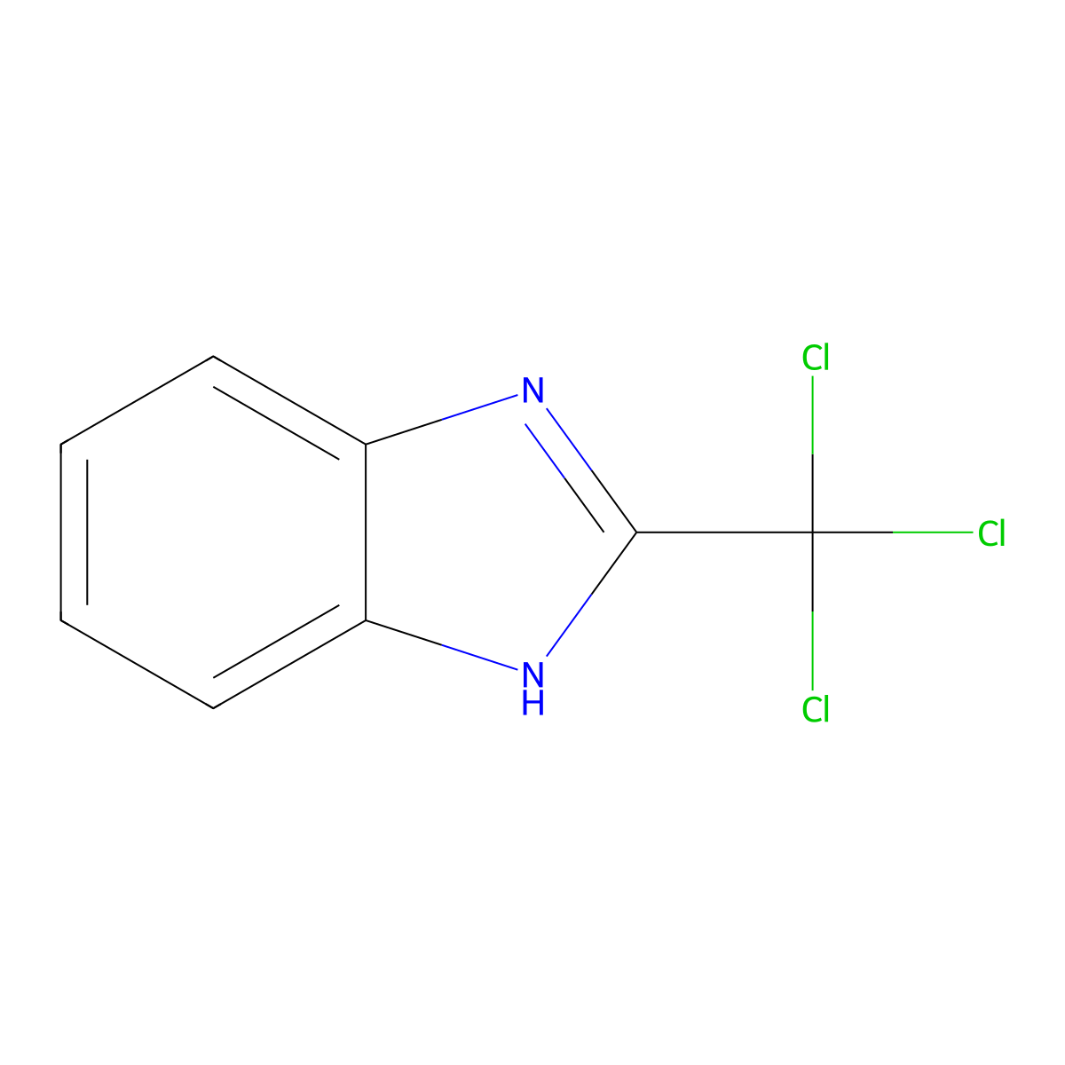 Benzimidazole, 2-trichloromethyl- molecular structure, CAS 3584-65-4