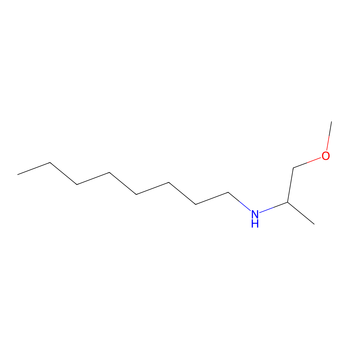 (1-Methoxypropan-2-yl)(octyl)amine molecular structure, CAS 35841-96-4