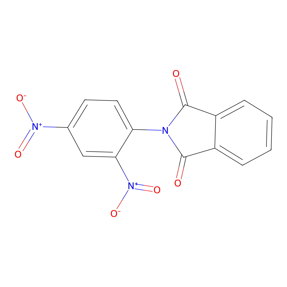 1H-Isoindole-1,3(2H)-dione, 2-(2,4-dinitrophenyl)- molecular structure, CAS 35843-60-8