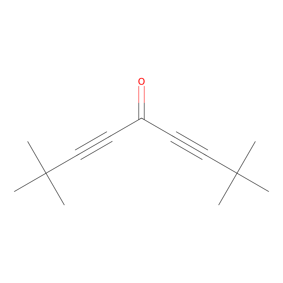 2,2,8,8-Tetramethylnona-3,6-diyn-5-one molecular structure, CAS 35845-67-1
