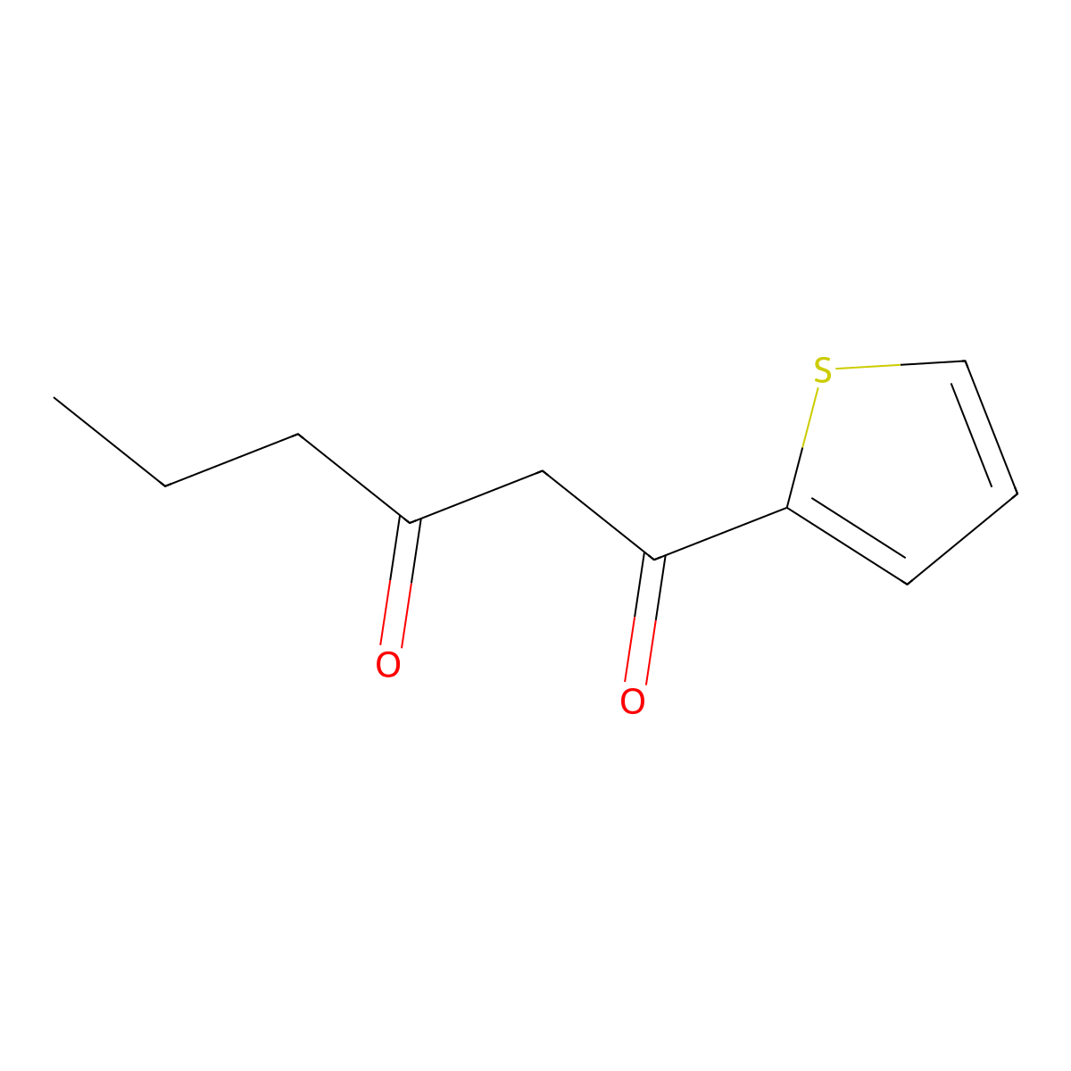 1-(Thiophen-2-yl)hexane-1,3-dione molecular structure, CAS 35847-09-7