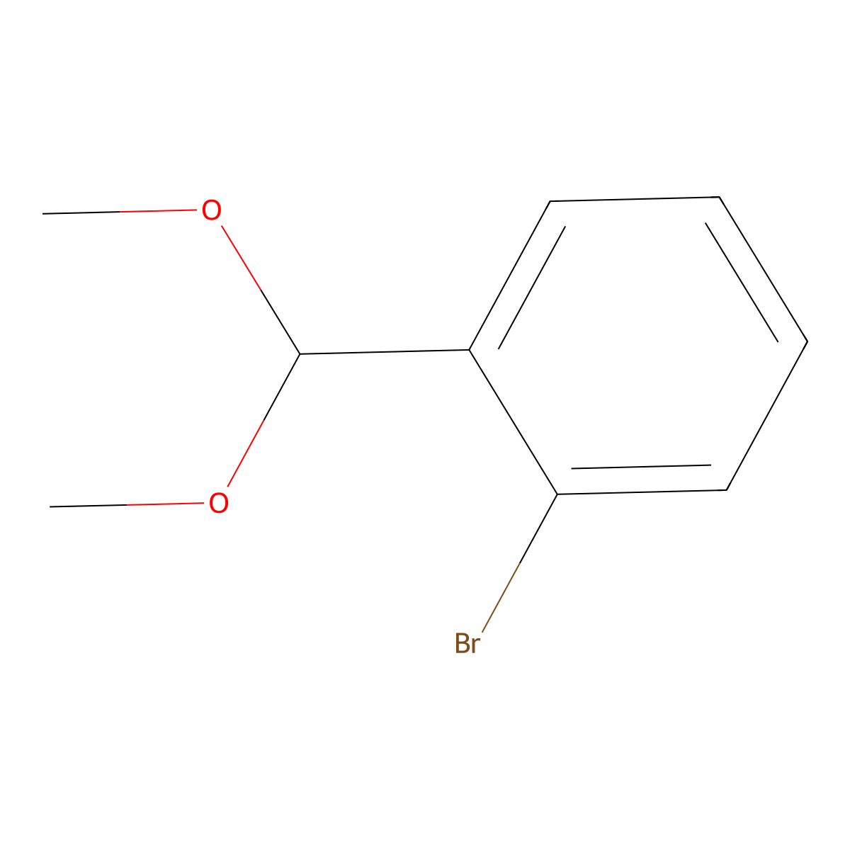 1-Bromo-2-(dimethoxymethyl)benzene molecular structure, CAS 35849-09-3