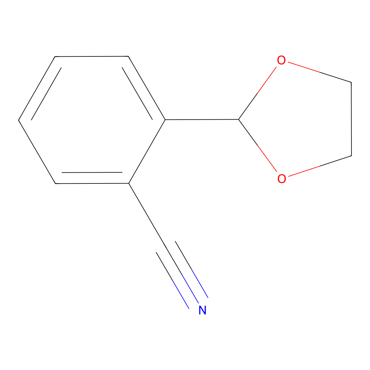 2-(1,3-Dioxolan-2-yl)benzonitrile molecular structure, CAS 35849-11-7