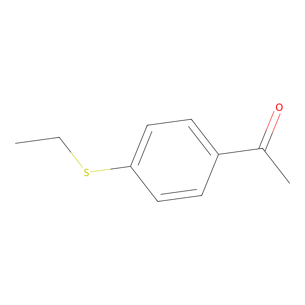 1-[4-(Ethylsulfanyl)phenyl]ethan-1-one molecular structure, CAS 3585-73-7