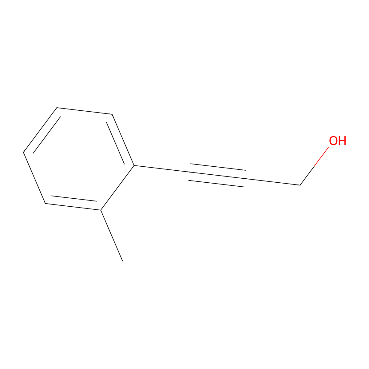 3-(2-Methylphenyl)-2-propyn-1-ol molecular structure, CAS 35851-37-7