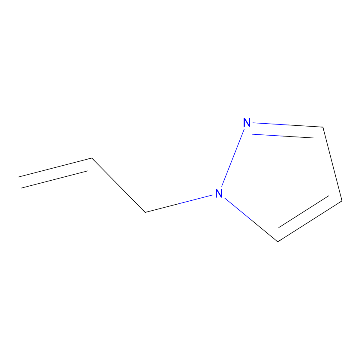 1-(prop-2-en-1-yl)-1H-pyrazole molecular structure, CAS 35852-74-5