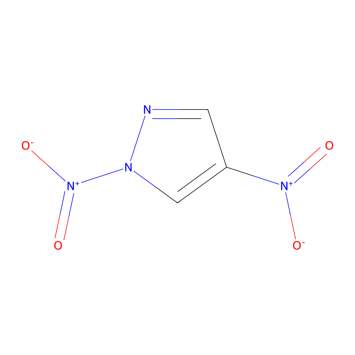 1,4-dinitro-1H-pyrazole molecular structure, CAS 35852-77-8