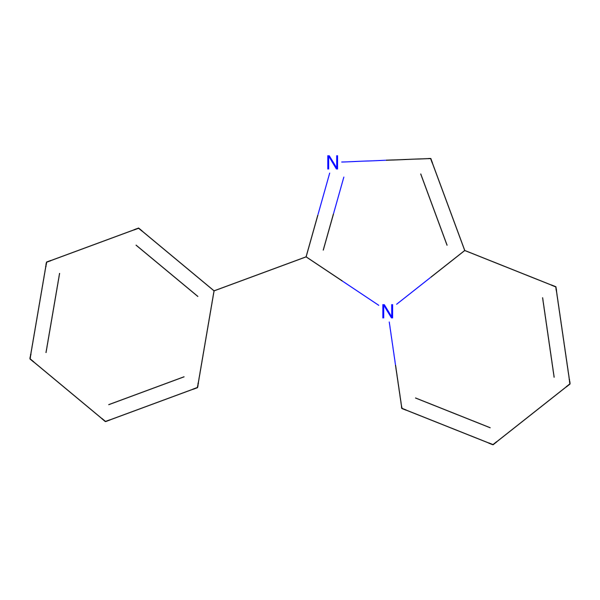 3-Phenylimidazo(1,5-a)pyridine molecular structure, CAS 35854-46-7