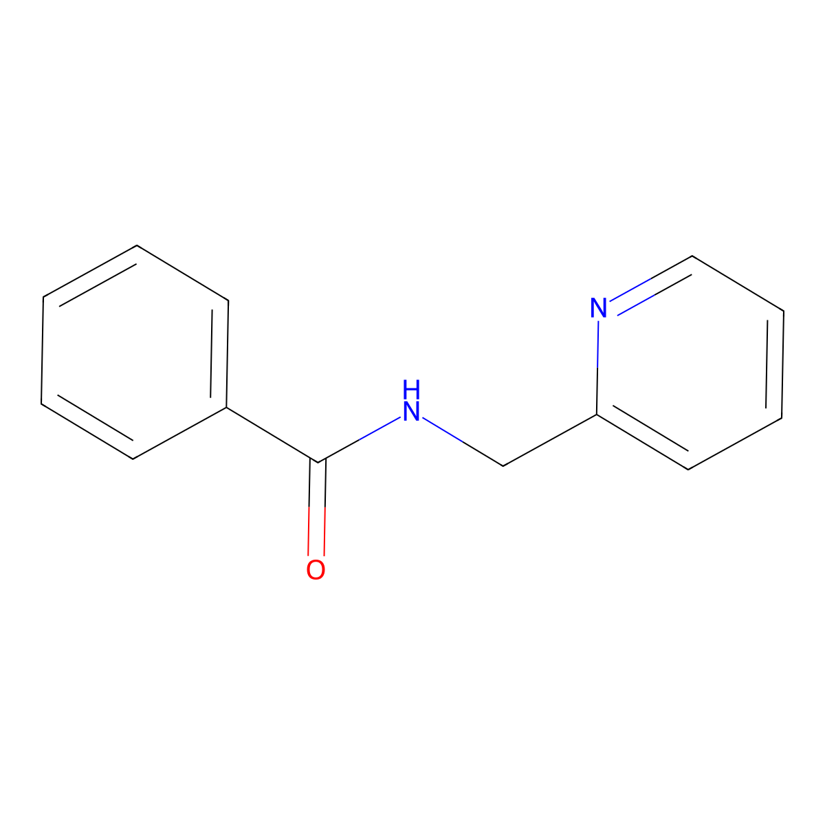 N-2-Picolylbenzamide molecular structure, CAS 35854-47-8