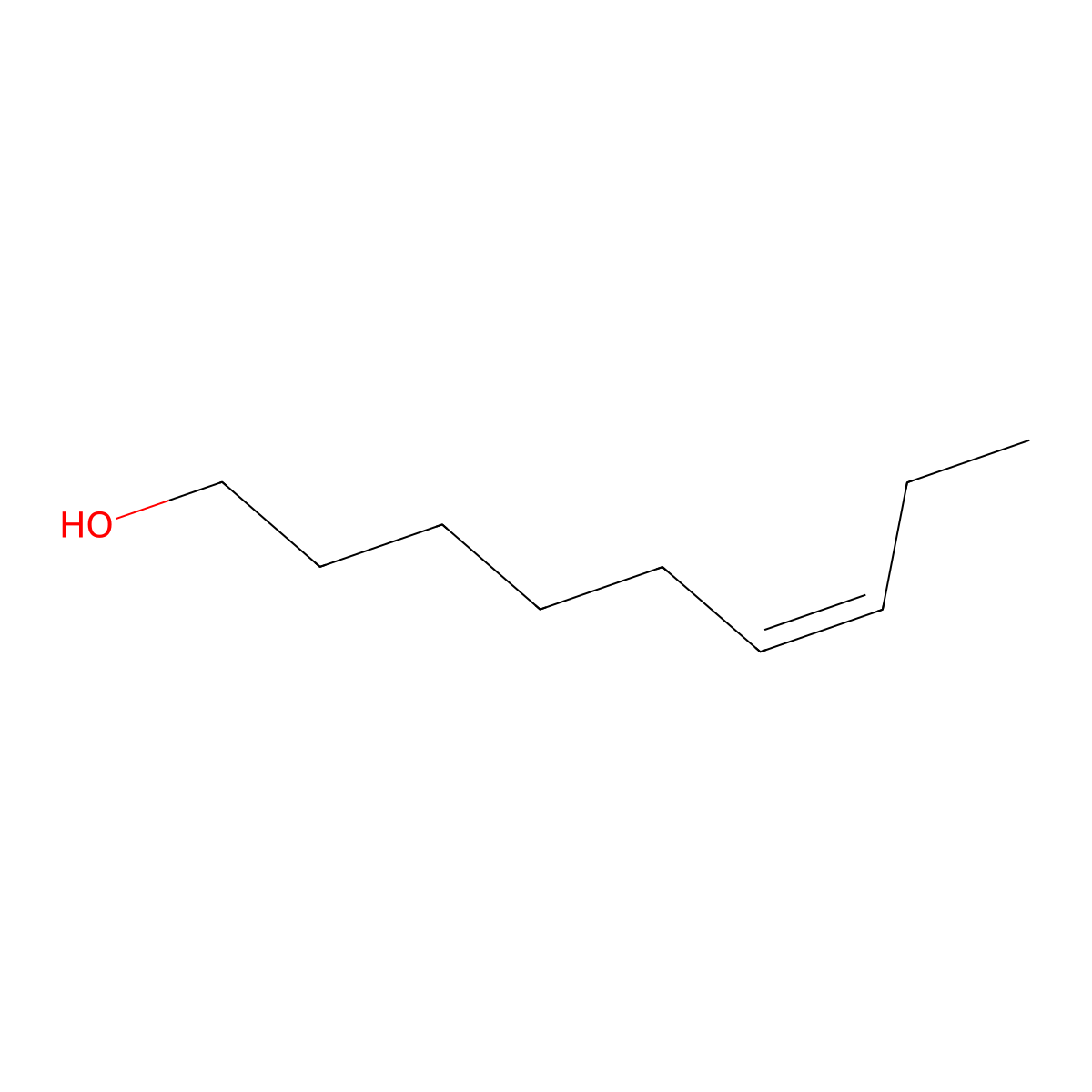 6-Nonen-1-ol, (6Z)- molecular structure, CAS 35854-86-5