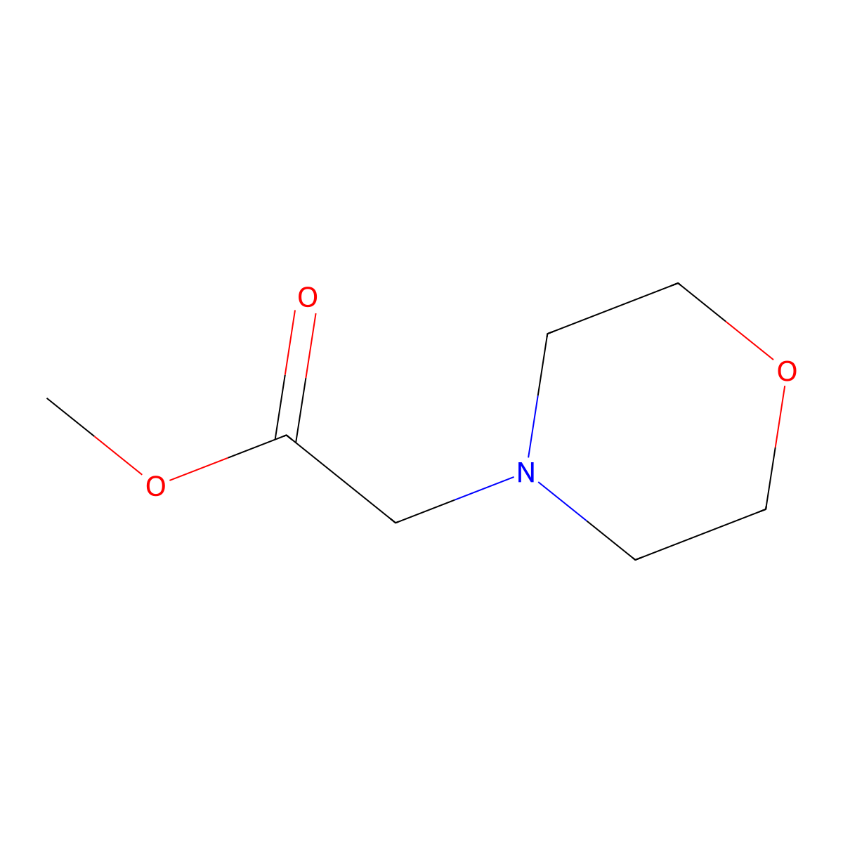 Methyl Morpholinoacetate molecular structure, CAS 35855-10-8