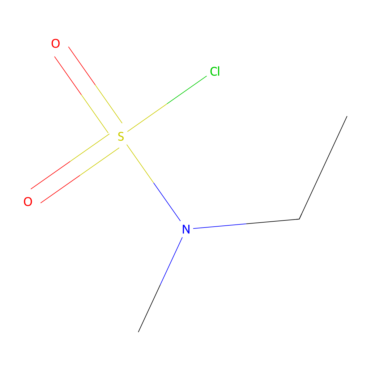 N-ethyl-N-methylsulfamoyl chloride molecular structure, CAS 35856-61-2