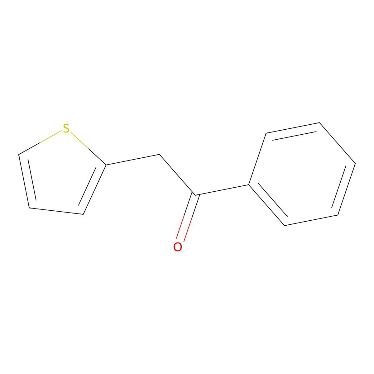 1-Phenyl-2-(thiophen-2-yl)ethanone molecular structure, CAS 35856-92-9