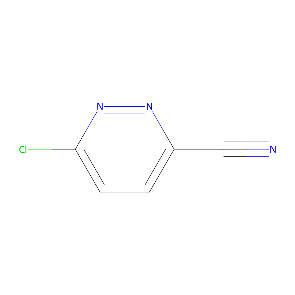 6-Chloropyridazine-3-carbonitrile molecular structure, CAS 35857-89-7